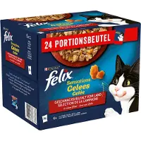 Felix 96x85g Vlees Selectie Sensations Kattenvoer