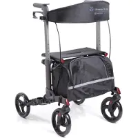 MORETTI Rollator gemakkelijk opvouwbaar - Inclusief tas - Grijs