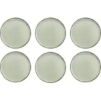 Kitchen Trend servies Zeegroen Ocean 24 cm bord set van 6