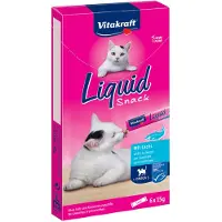 Vitakraft Cat Liquid Zalm - Omega 6 stuks
