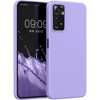 Kwmobile telefoonhoesje geschikt voor Xiaomi Redmi Note 11 Pro / Note 11 Pro (5G) / Note 12 Pro (4G) - Hoesje met siliconen coating - Smartphone case in lavendel