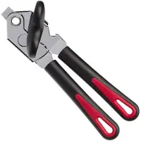 Westmark Blik- en flesopener, lengte: 22 cm, staal/kunststof, Gallant Super, zwart/rood, 29412260