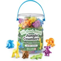 Learning Resources Wild About Animals Jungle Counters (Set van 72) - 3+