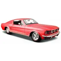 Maisto Modelauto Ford Mustang Gt 1967 Rood 19 X 7 X 5 Cm - Schaal 1:24 - Speelgoedauto - Miniatuurauto