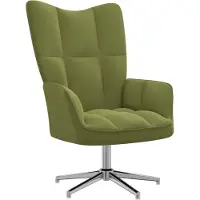 vidaXL Relaxstoel fluweel lichtgroen