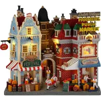 Lemax Caddington Village Kersthuisje Dutch Cheese Festival And Farmers Market (kaasmarkt) 12,4 X 28,4 X 25,8 Cm