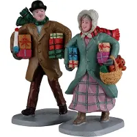 Lemax Caddington Village Kerstdorpminiatuur Gifts For Grandchildren (cadeautjes Brengen) 4,1 X 7,1 X 7 Cm 2-delig