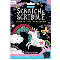 Ooly - Scratch & Scribble - Mini scratch art kit - Funtastic friends