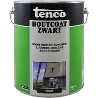 Tenco Houtcoat Teervrij Zwart 5 LTR