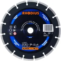 Rhodius 303189 Alphaline I LD50 Diamantdoorslijpschijf - 230 X 22,23 X 7mm - Beton/Universeel