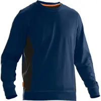 Jobman 5402 Roundneck Sweatshirt Navy/Zwart maat L heren