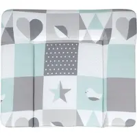 Roba Aankleedkussen Happy patch mint, 85x75 cm