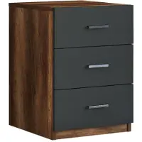 Kalune Design Nachtkastje Rosie | spaanplaat naturel 44.5x46.6x61.8 cm ladekasten | NADUVI