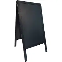 Securit stoepbord Sandwich ft 70 x 125 cm, zwart