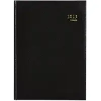 Brepols Omega Lima weekagenda met kwartierindeling 2027 zwart (1 week per 2 pagina's) 6-talig