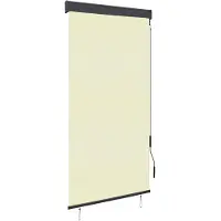 vidaXL Rolgordijn voor buiten 100x250 cm crème