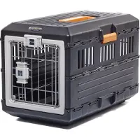 Iris Pet Carry foldable transportbox - S - Black/orange