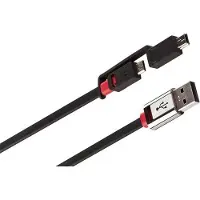 Monster Energy Cable - USB 2.0 A Male naar USB 2.0 Micro Male;USB 2.0 Mini Male - 0.305 m