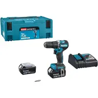 Makita DHP487RTJ 18v Klopboor-/schroefmachine koolborstelloos 5,0 Ah accu (2 st), snellader, Mbox