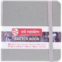 Talens Art Creation Schetsboek Zilver - 80 vellen - 12x12cm