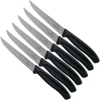 Victorinox Steakmes Swiss Classic Zwart (6-Delig)