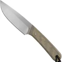 The James Brand The Hell Gap - OD Green / Stainless / Micarta / Straight mes