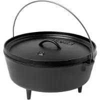 Lodge Logic Camp Dutch Oven ø 30,5 cm gietijzer zwart