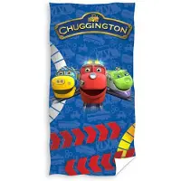Chuggington badlaken 3 treinen blauw 140 x 70 cm