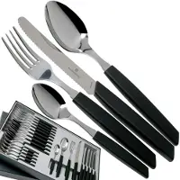 Victorinox Bestekset Swiss Modern - 24-delig - Zwart - RVS/PP - Doos