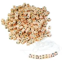 Goki Letterdobbelsteentjes - Set Met 300 Stukjes - Om Halssnoeren En Armbanden Te Maken - 4 Jaar
