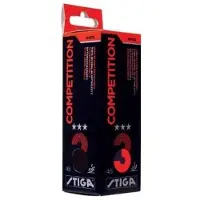 Stiga Tafeltennis Topwedstrijdbal Optimum 3 Ster Geel 3 St