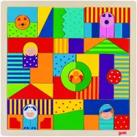 Goki houten boerderij puzzel, 43dlg.