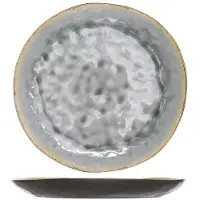 Cosy & Trendy Laguna plat bord rond - 26.5 cm - blauw/grijs