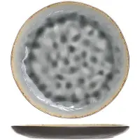 Cosy & Trendy Laguna dessertbord rond - 20 cm - blauw/grijs