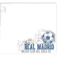Molecule Witbord Muursticker Real Madrid - 50 x 70 cm