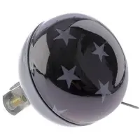 Nietverkeerd Nv ding dong bel 60mm stars zwart met sterren kaart