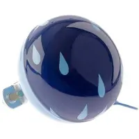 Nietverkeerd Fietsbel - Ding dong - Drops ø60mm - Blauw met witte druppels