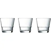 Arcoroc 12x Stuks stapelbare waterglazen/drinkglazen 210 ml - Drinkglazen