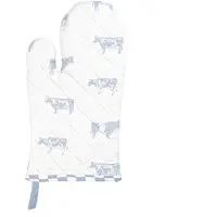 Clayre & Eef Blauwe Ovenhandschoen 16*30 cm LWC44BL