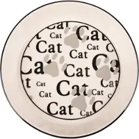 Karlie Eetpot Kat Aardewerk Cat 16 Cm Flamingo