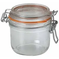 Le Parfait 4x Luchtdichte weckpot transparant glas 0.2 liter - Weckpotten