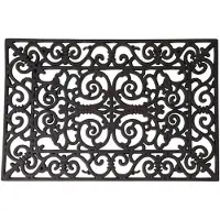 Esschert Design Klassieke print deurmat rubber 70 x 40 cm - Deurmatten