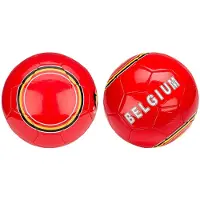 Avento Voetbal Glossy België Kusntleer Rood