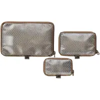 Tasmanian Tiger Mesh Pouch VL Set 7222-346, bruin, set van 3 organizers