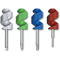Victorinox - Mini tool set - 4-delig - 3 x Schroevendraaier Tool (Platte Kop, Philips, Torx) en 1 x SIM-Kaart Pin - Multicolor - Blister