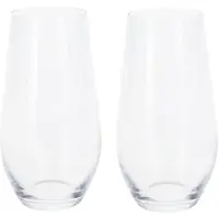 Merkloos 4x Grote waterglazen kristalglas transparant 580 ml - Drinkglazen