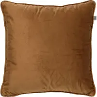 Dutch decor - FINN - Kussenhoes velvet 45x45 cm - Tobacco Brown - bruin
