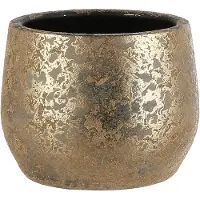 Mica Decorations Bloempot Clemente Goud D 19,5 H 15,5 Cm