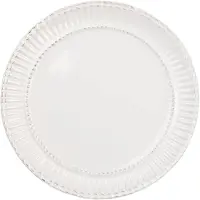 Clayre & Eef Cremekleurige Klein bord Ø 21*2 cm PLDP