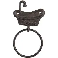 Clayre & Eef Bruine Handdoekhouder 12*2*22 cm 6Y4574